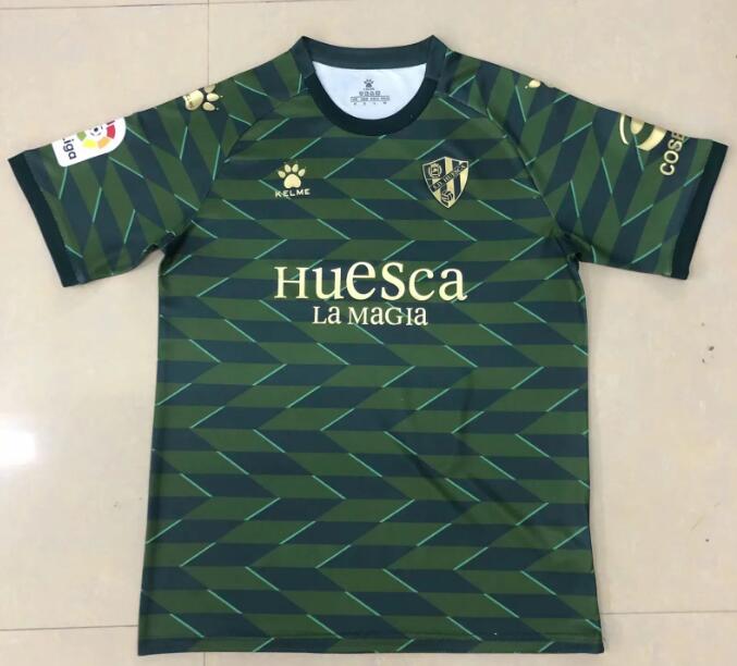 SD Huesca Third Away Green Soccer Jersey Shirt 2020/21